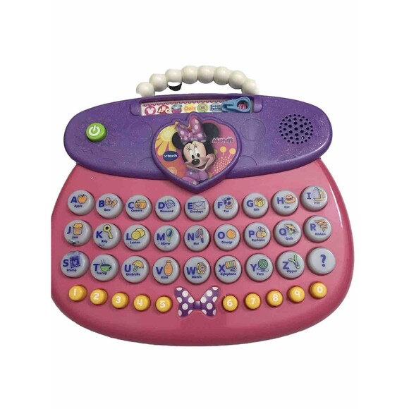 V tech Disney Minnie Mouse Purse ABC  Alphabet & Numbers One Size - Picture 1 of 9